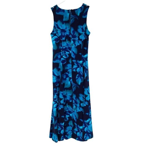 80's RJ Stevens Petites Orchid Tropical VTG Dress Carol Escritor Sz 4-6P S 3585 - Picture 5 of 6